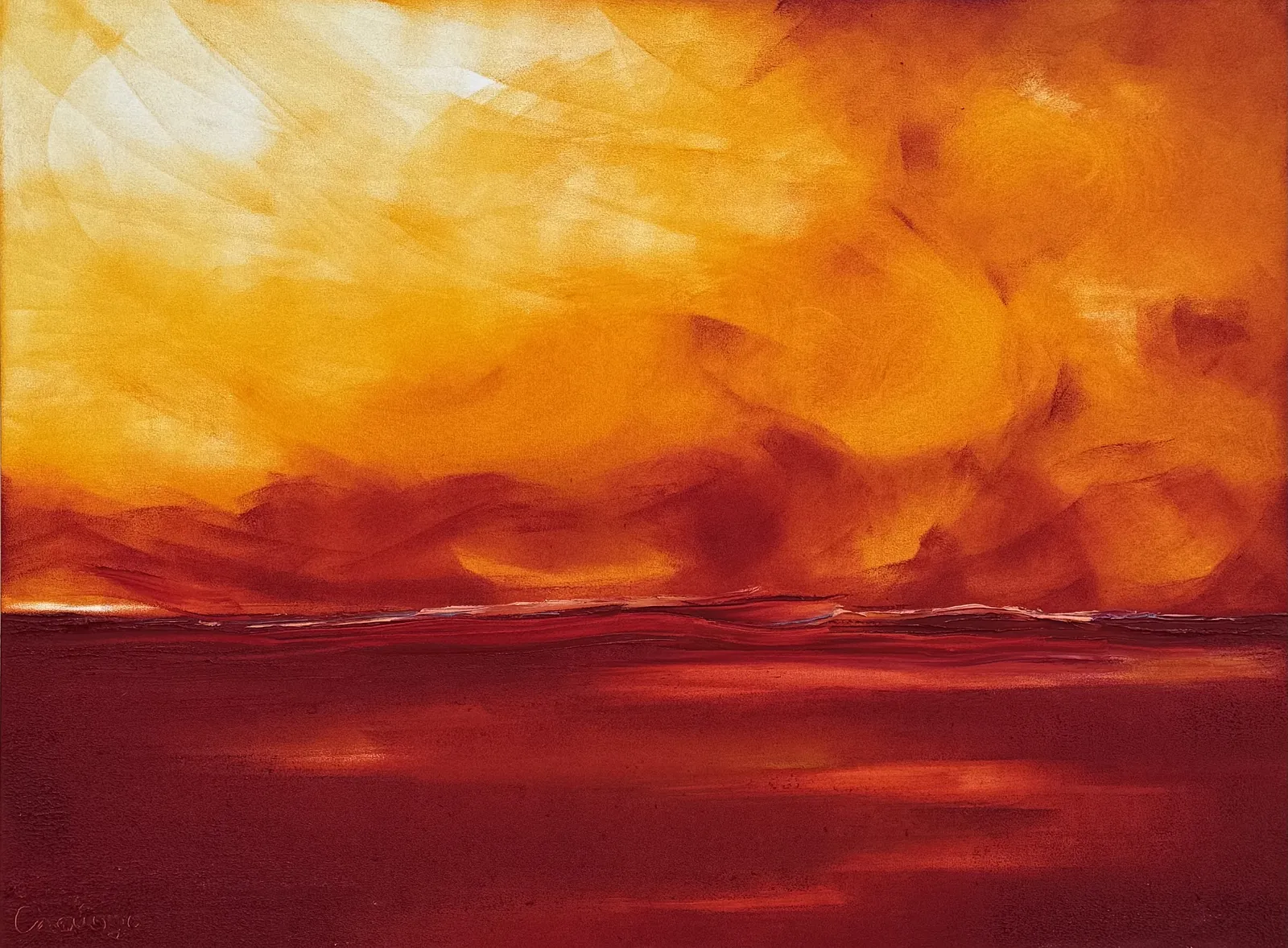 Зображення "”Red Sky“" від Olena Sloboda, розмір: 60x80cm, матеріали: Олія, полотно, медіум: Живопис, місто: Lviv, Ukraine, ціна: $800