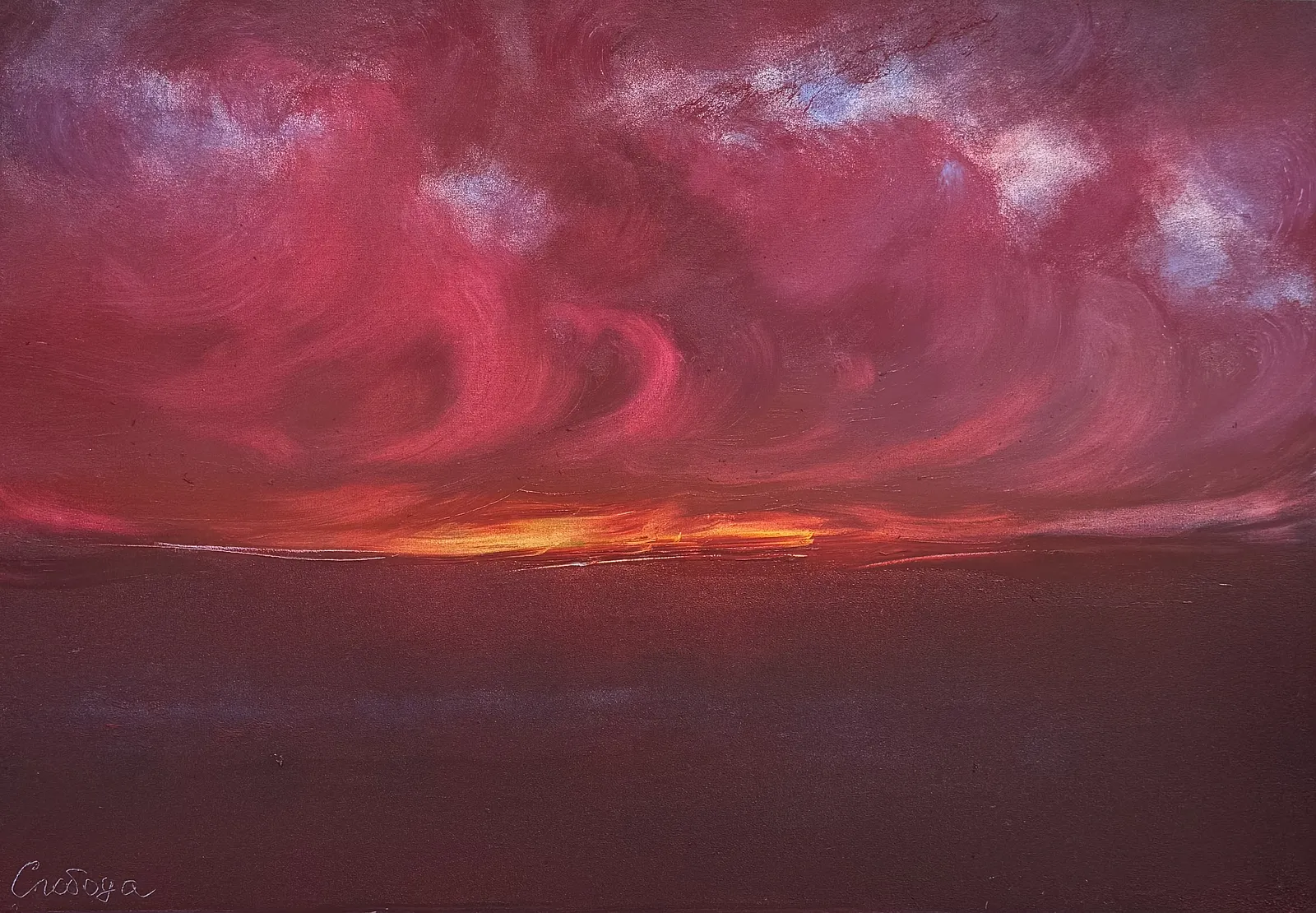 Зображення "”Sunset“" від Olena Sloboda, розмір: 100x70 cm, матеріали: Олія, полотно, медіум: Живопис, місто: Lviv, Ukraine, ціна: $900