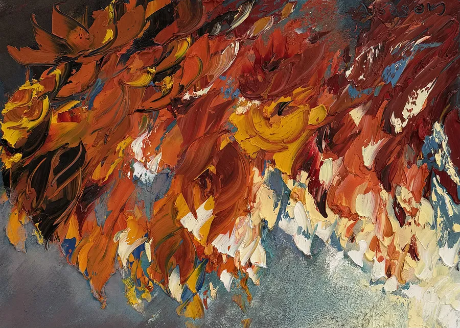 Зображення "”Fall“" від Olena Sloboda, розмір: 60 x 80 cm, матеріали: Олія, полотно, медіум: Живопис, місто: Lviv, Ukraine, ціна: $600