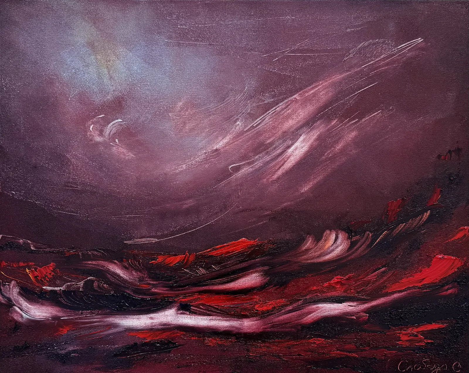 Зображення "”Space“" від Olena Sloboda, розмір: 50 x 40 cm, матеріали: Олія, полотно, медіум: Живопис, місто: Lviv, Ukraine, ціна: $300